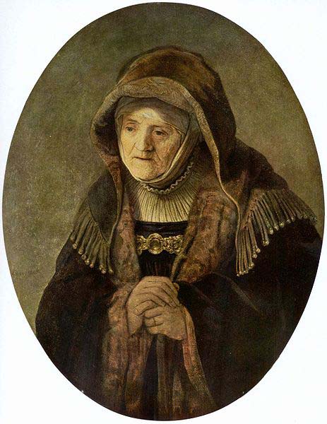 REMBRANDT Harmenszoon van Rijn Portrat der Mutter Rembrandts, Oval